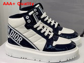 Dior D Player Sneaker Black and White Quilted Nylon Replica