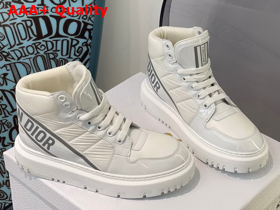 Dior D Player Sneaker White Quilted Nylon Replica