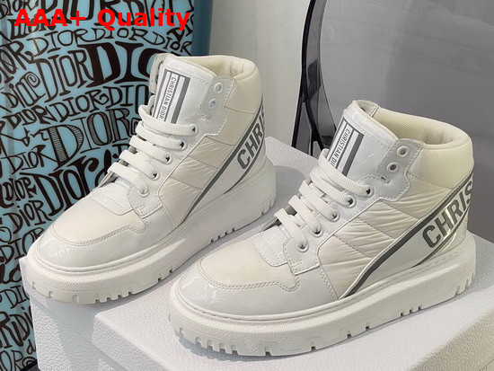 Dior D Player Sneaker White Quilted Nylon Replica