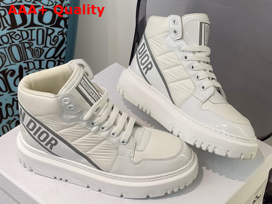 Dior D Player Sneaker White Quilted Nylon Replica