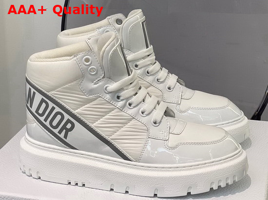 Dior D Player Sneaker White Quilted Nylon Replica