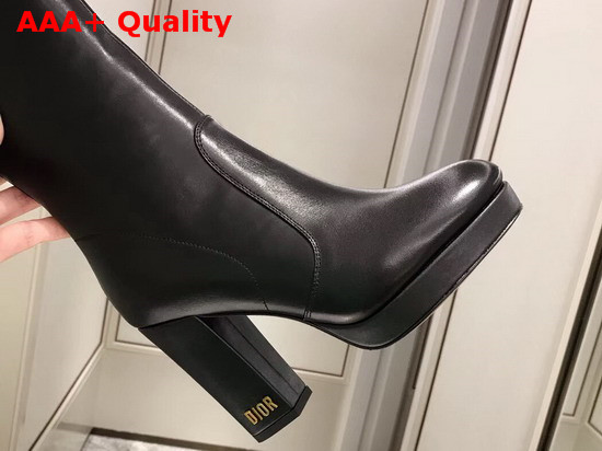 Dior D Rise Lambskin Platform Boot in Black Replica