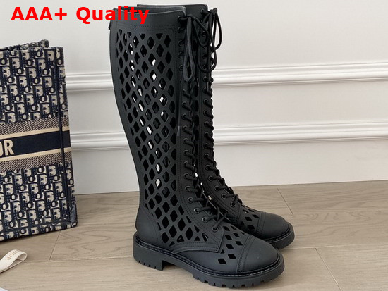 Dior D Trap Boot Black Matte Calfskin KCI655CFM Replica