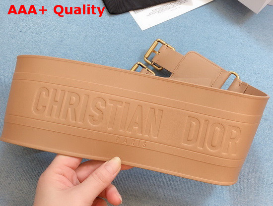 Dior D Waist Belt Light Cuoio Colored Smooth Calfskin 10cm Replica