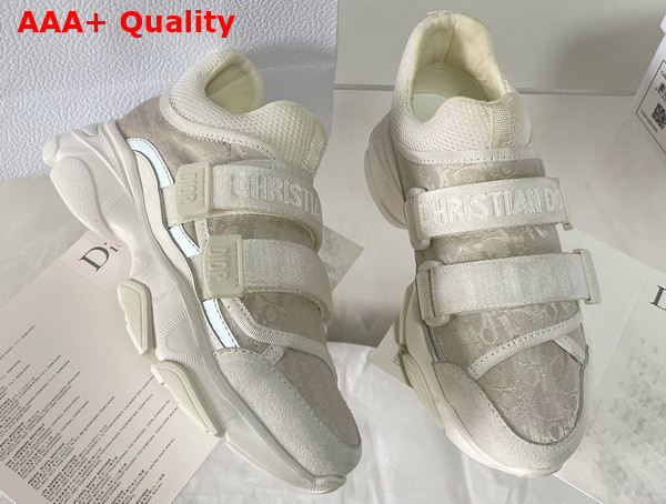 Dior D Wander Sneaker Beige Dior Oblique Technical Fabric Replica