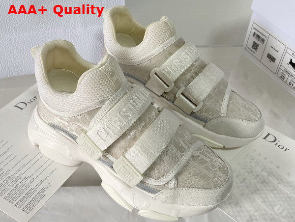 Dior D Wander Sneaker Beige Dior Oblique Technical Fabric Replica