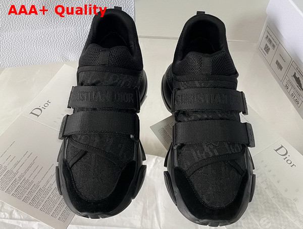 Dior D Wander Sneaker Black Dior Oblique Technical Fabric Replica