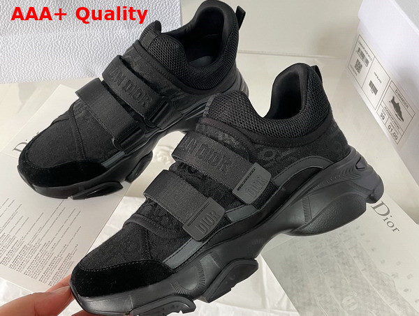 Dior D Wander Sneaker Black Dior Oblique Technical Fabric Replica