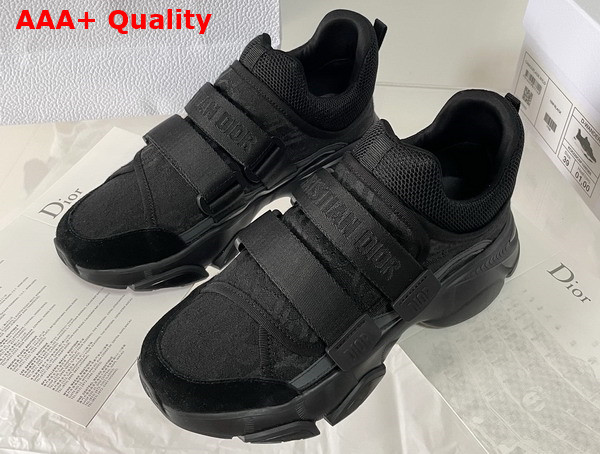 Dior D Wander Sneaker Black Dior Oblique Technical Fabric Replica