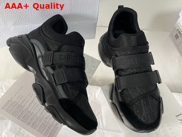 Dior D Wander Sneaker Black Dior Oblique Technical Fabric Replica