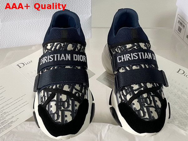 Dior D Wander Sneaker Deep Blue Dior Oblique Technical Fabric Replica