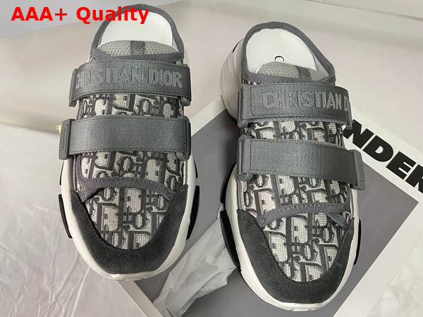 Dior D Wander Sneaker Gray Stone Dior Oblique Technical Fabric Replica