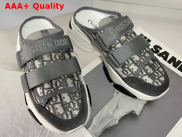 Dior D Wander Sneaker Gray Stone Dior Oblique Technical Fabric Replica