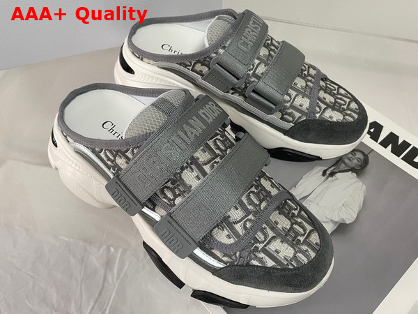 Dior D Wander Sneaker Gray Stone Dior Oblique Technical Fabric Replica