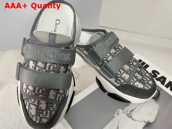 Dior D Wander Sneaker Gray Stone Dior Oblique Technical Fabric Replica