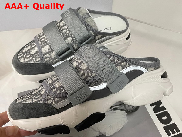 Dior D Wander Sneaker Gray Stone Dior Oblique Technical Fabric Replica