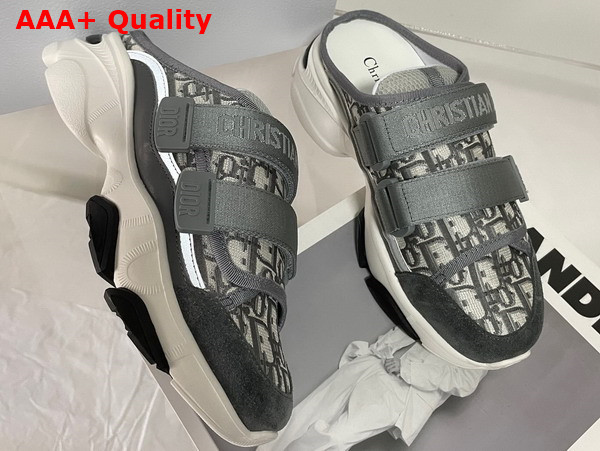 Dior D Wander Sneaker Gray Stone Dior Oblique Technical Fabric Replica