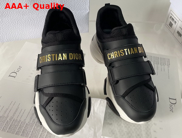 Dior D Wander Sneaker in Black Calfskin Replica