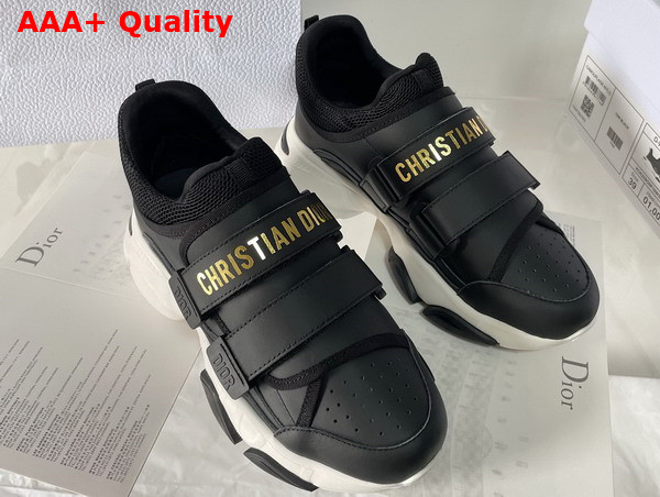 Dior D Wander Sneaker in Black Calfskin Replica