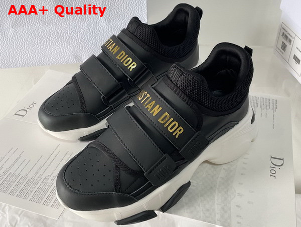 Dior D Wander Sneaker in Black Calfskin Replica