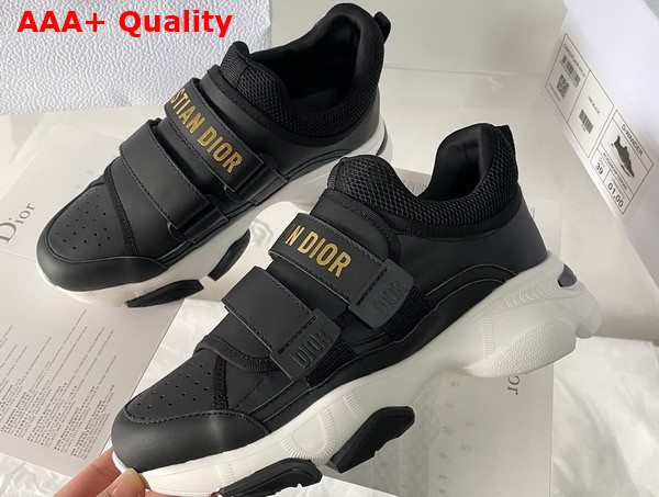 Dior D Wander Sneaker in Black Calfskin Replica