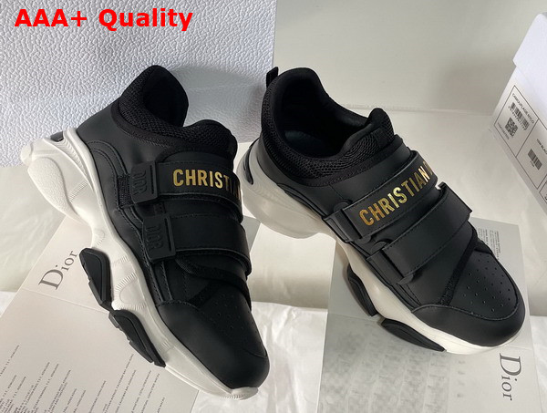 Dior D Wander Sneaker in Black Calfskin Replica