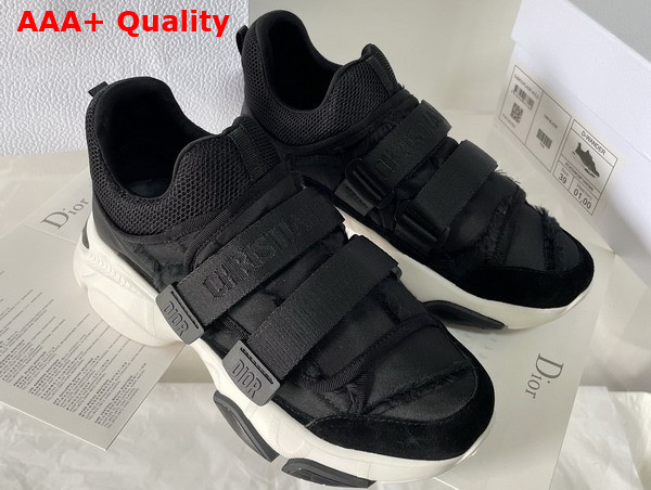 Dior D Wander Sneaker in Black Camouflage Technical Fabric Replica