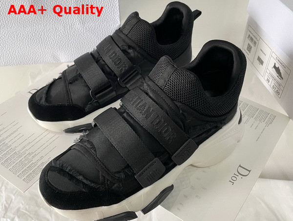 Dior D Wander Sneaker in Black Camouflage Technical Fabric Replica