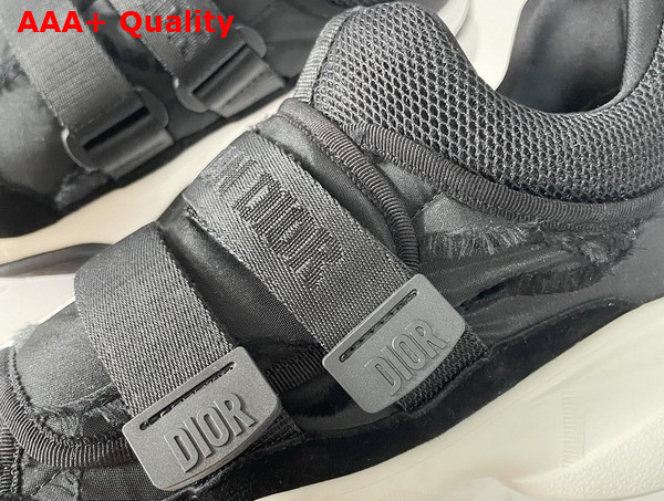 Dior D Wander Sneaker in Black Camouflage Technical Fabric Replica