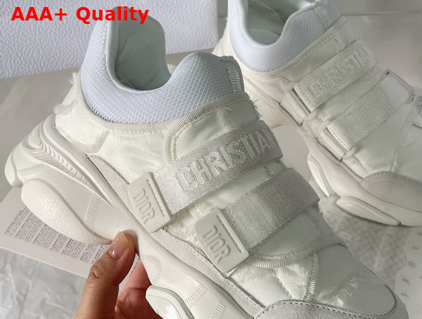 Dior D Wander Sneaker in White Camouflage Technical Fabric Replica