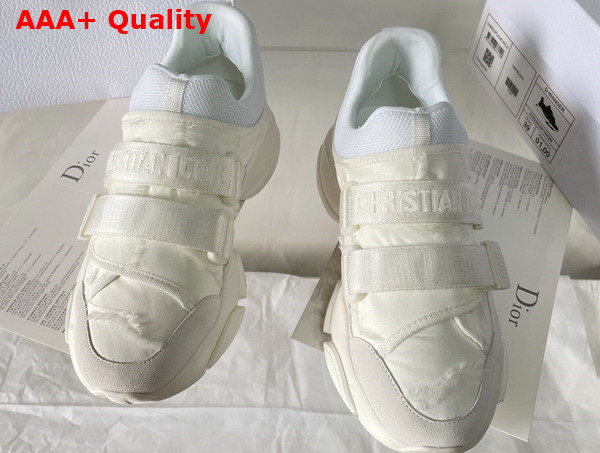 Dior D Wander Sneaker in White Camouflage Technical Fabric Replica