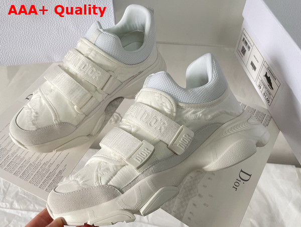 Dior D Wander Sneaker in White Camouflage Technical Fabric Replica