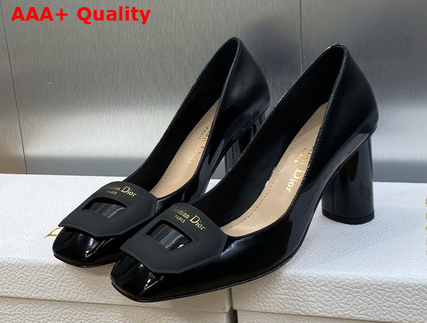 Dior Day Pump in Black Patent Calfskin Replica