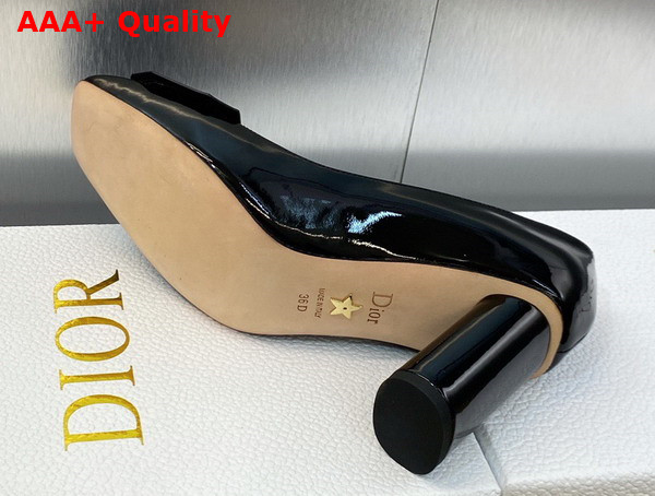 Dior Day Pump in Black Patent Calfskin Replica