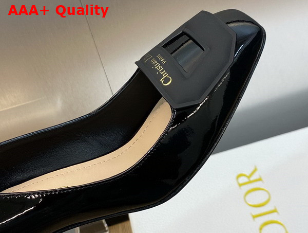 Dior Day Pump in Black Patent Calfskin Replica