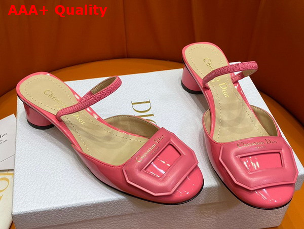 Dior Day Slingback Pump Indy Pink Patent Calfskin Replica