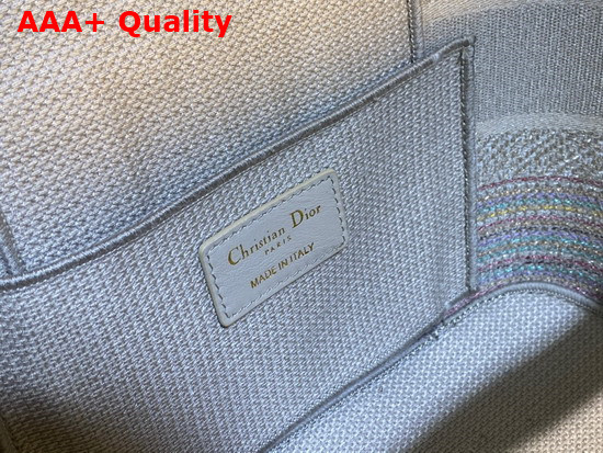 Dior Diortravel Vanity Case Multicolor Striped Embroidery Replica