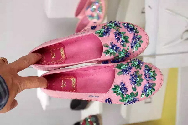 Dior Espadrill Shocking Pink With Embroidery for Sale