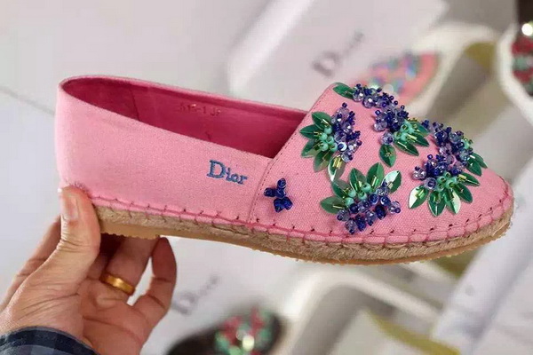 Dior Espadrill Shocking Pink With Embroidery for Sale