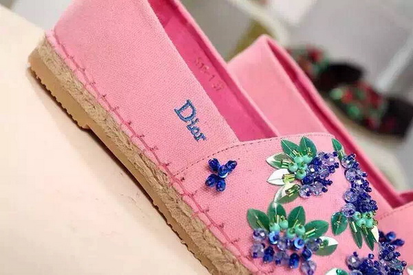 Dior Espadrill Shocking Pink With Embroidery for Sale