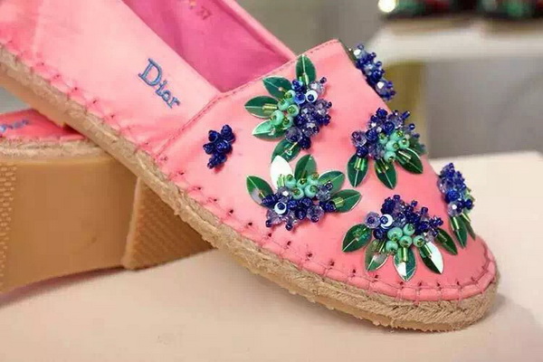 Dior Espadrill Shocking Pink With Embroidery for Sale