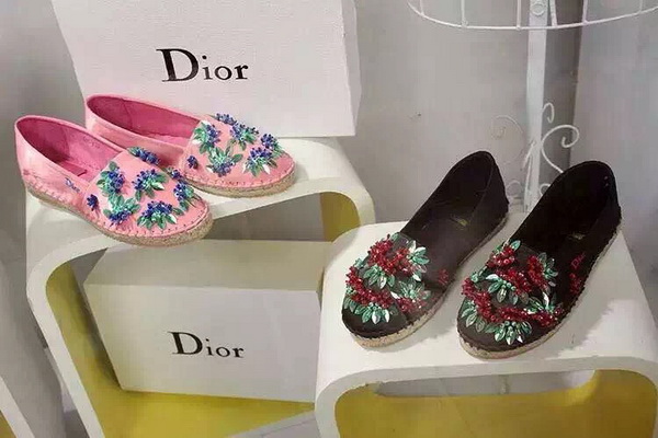 Dior Espadrill Shocking Pink With Embroidery for Sale