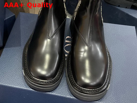 Dior Explorer II Chelsea Boot Black Polished Calfskin Replica