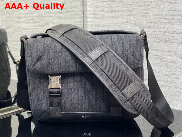 Dior Explorer Messenger Bag Black Dior Oblique Jacquard Replica