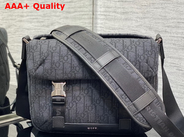 Dior Explorer Messenger Bag Black Dior Oblique Jacquard Replica