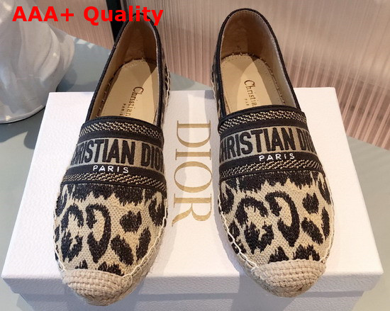 Dior Granville Espadrille Beige Multicolor Mizza Embroidered Cotton Replica