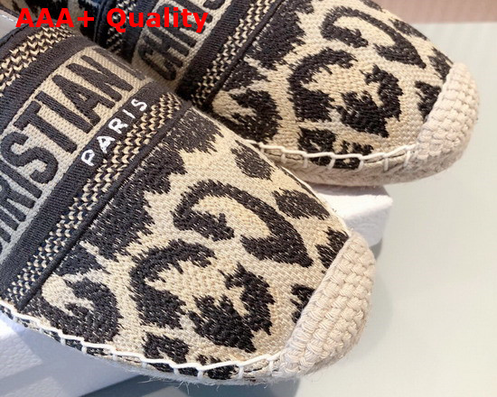 Dior Granville Espadrille Beige Multicolor Mizza Embroidered Cotton Replica