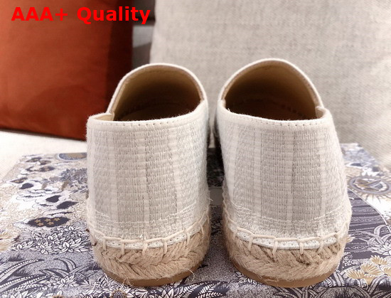 Dior Granville Espadrille Gray Embroidered Cotton Replica