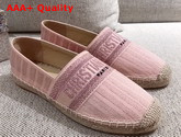 Dior Granville Espadrille Rose Des Vents Metallic Thread Embroidered Cotton Replica