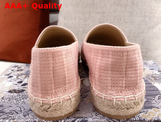 Dior Granville Espadrille Rose Des Vents Metallic Thread Embroidered Cotton Replica